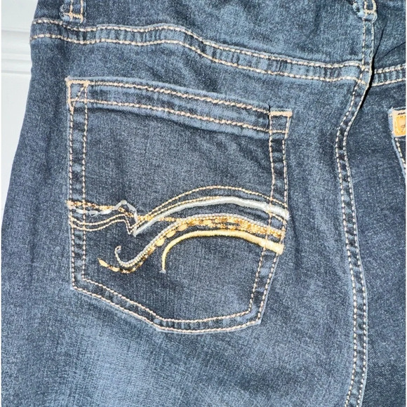 Wrangler Aura Jeans Women's Bootcut Mid Rise Stretch Dark Wash Blue Denim SZ 12 - Picture 5 of 14
